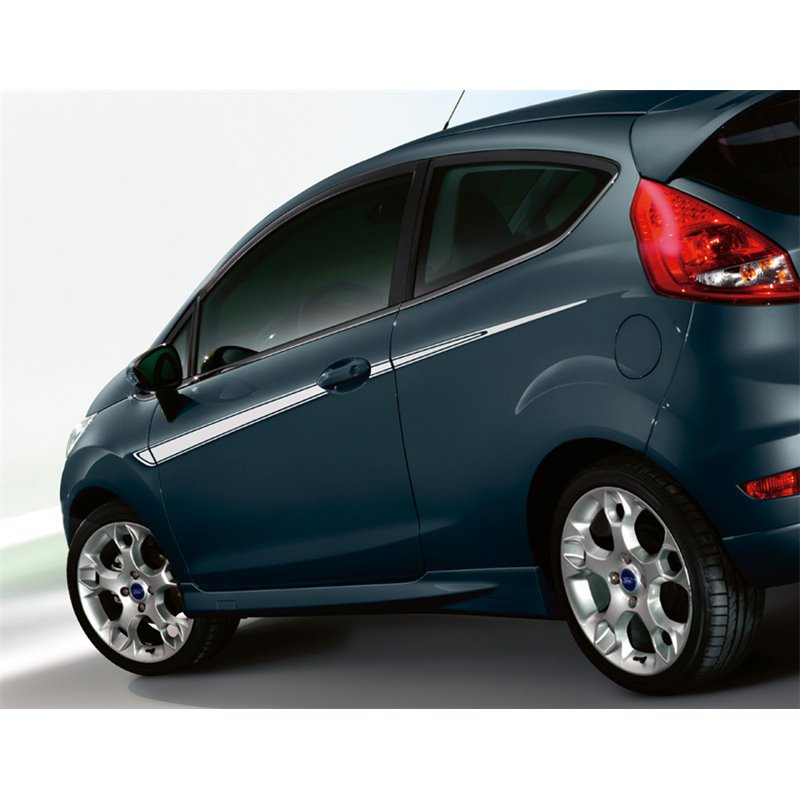 Bandes de décoration pour panneau latéral (Blanc/Bleu) - Ford Fiesta