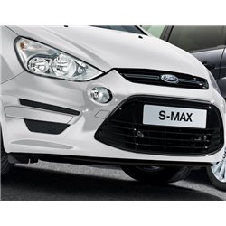 Plaque protecteur pour pare-chocs avant (argent/noir) - Ford S-Max