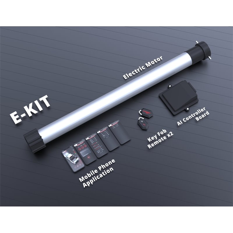 Option Kit Electrique pour transformer rideau coulissant Basique en version Electrique pour Ranger 2023+ Pickup Attitude*