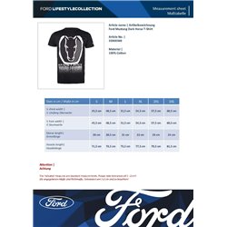 T-shirt Ford Mustang « Cheval Sombre »