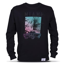 Sweat-shirt Ford Mustang Miami Éclat, noir