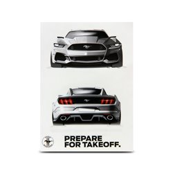 Autocollant Ford Mustang, format carte