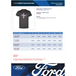 T-shirt Mustang Ford Rétro