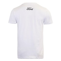 T-shirt Ford Mustang Miami Mood Stamp, blanc