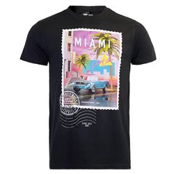 T-shirt Ford Mustang Miami Vibes Édition, noir