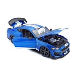 Ford Mustang Shelby GT500 2020, 1/18, modèle bleu métallisé