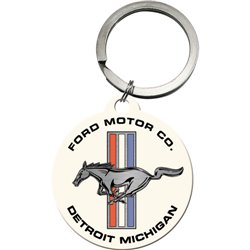 Porte-clés Ford Mustang « Stripes & Horse »