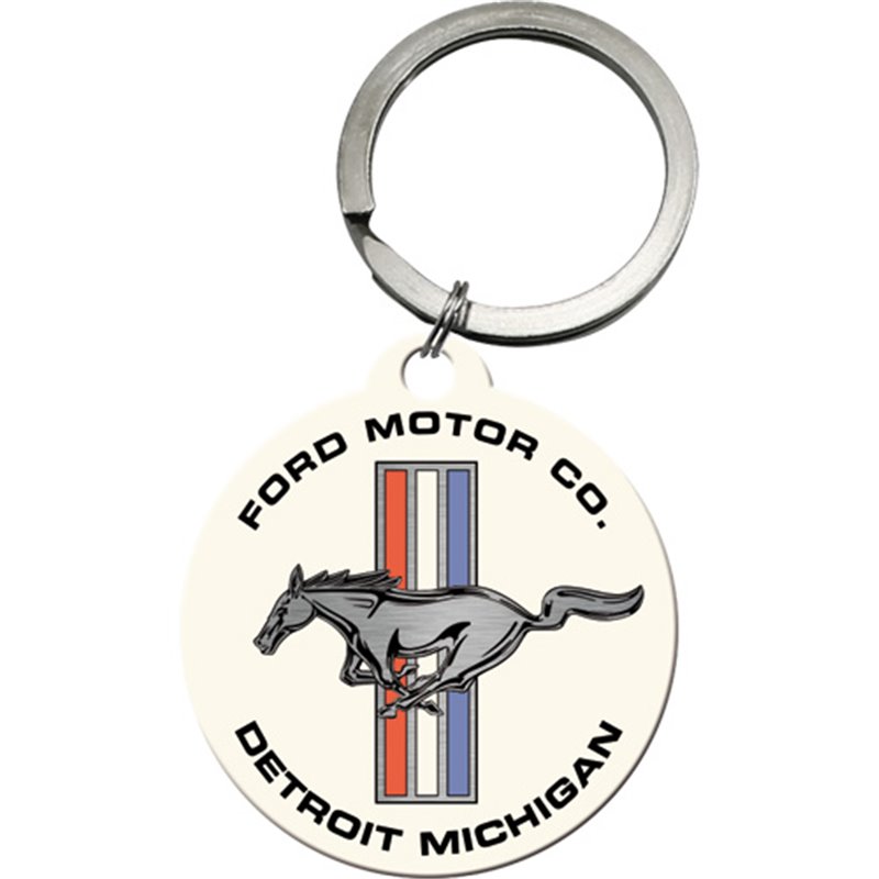 Porte-clés Ford Mustang « Stripes & Horse »