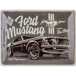 Plaque métal Ford Mustang – Boss Legend