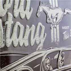 Plaque métal Ford Mustang – Boss Legend