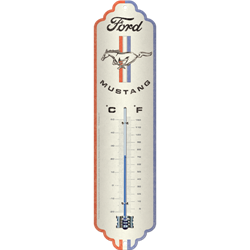 Thermomètre Mustang – Logo Cheval & Rayures