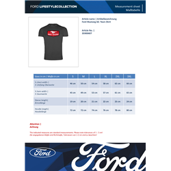 T-shirt gris Ford Mustang 60 Years