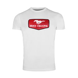 T-shirt blanc Ford Mustang 60 Years