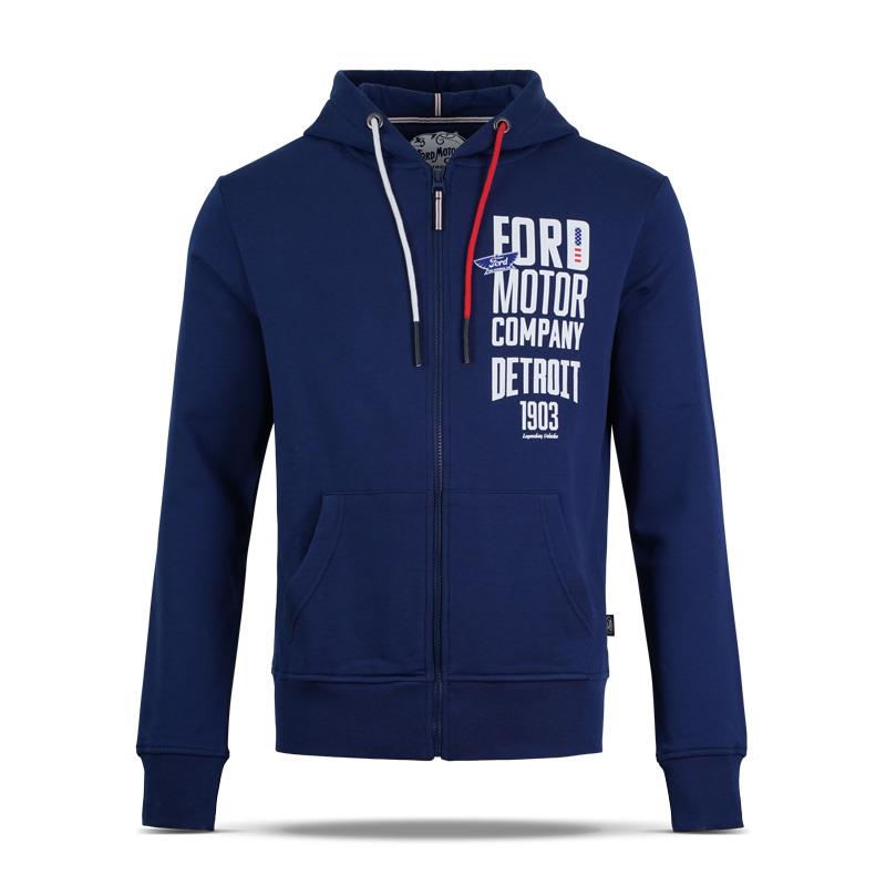 Veste sweat Ford Héritage, bleu marine