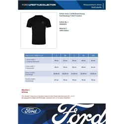 T-shirt Ford Mustang Liberté noir